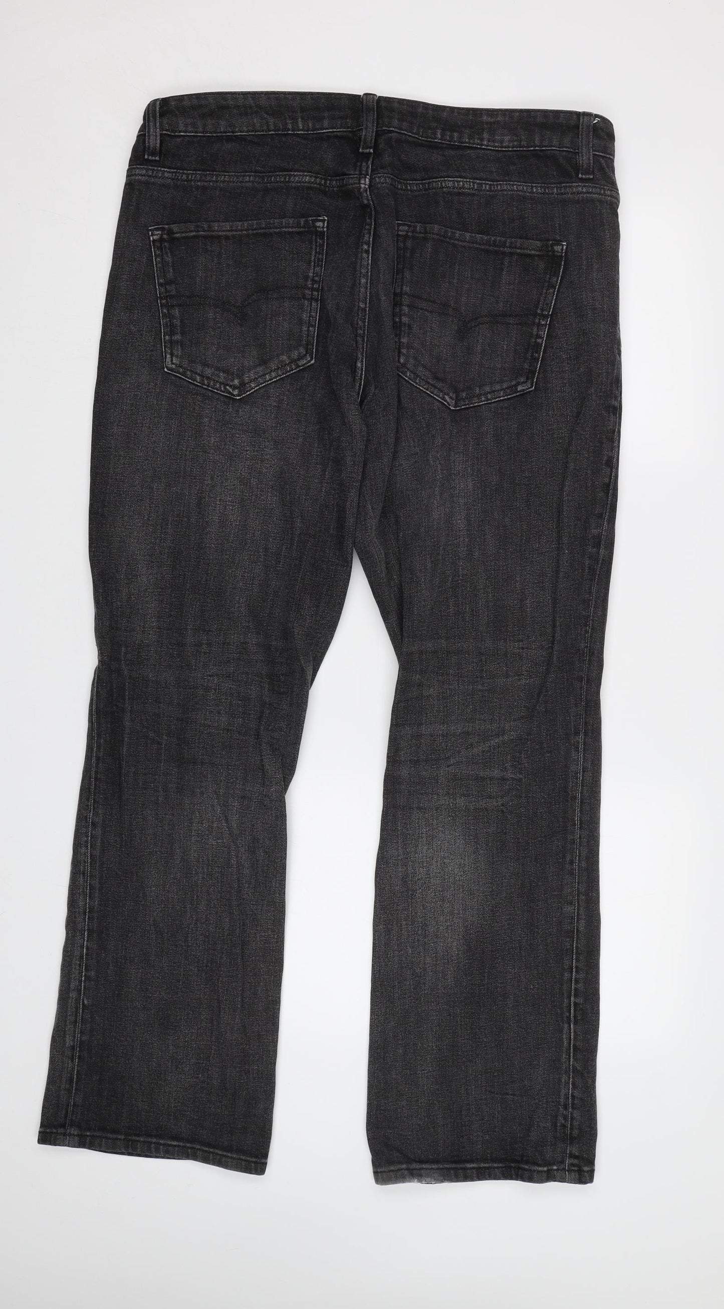 NEXT Mens Grey   Bootcut Jeans Size 38 L31 in