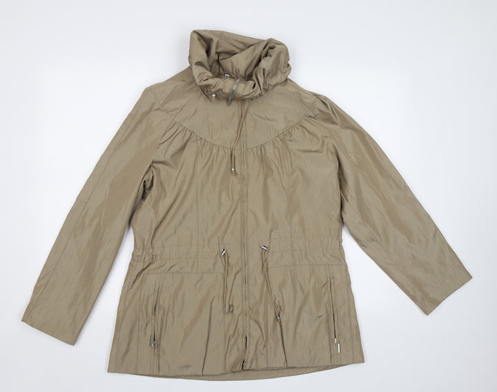 Klass Womens Beige Jacket Size 12