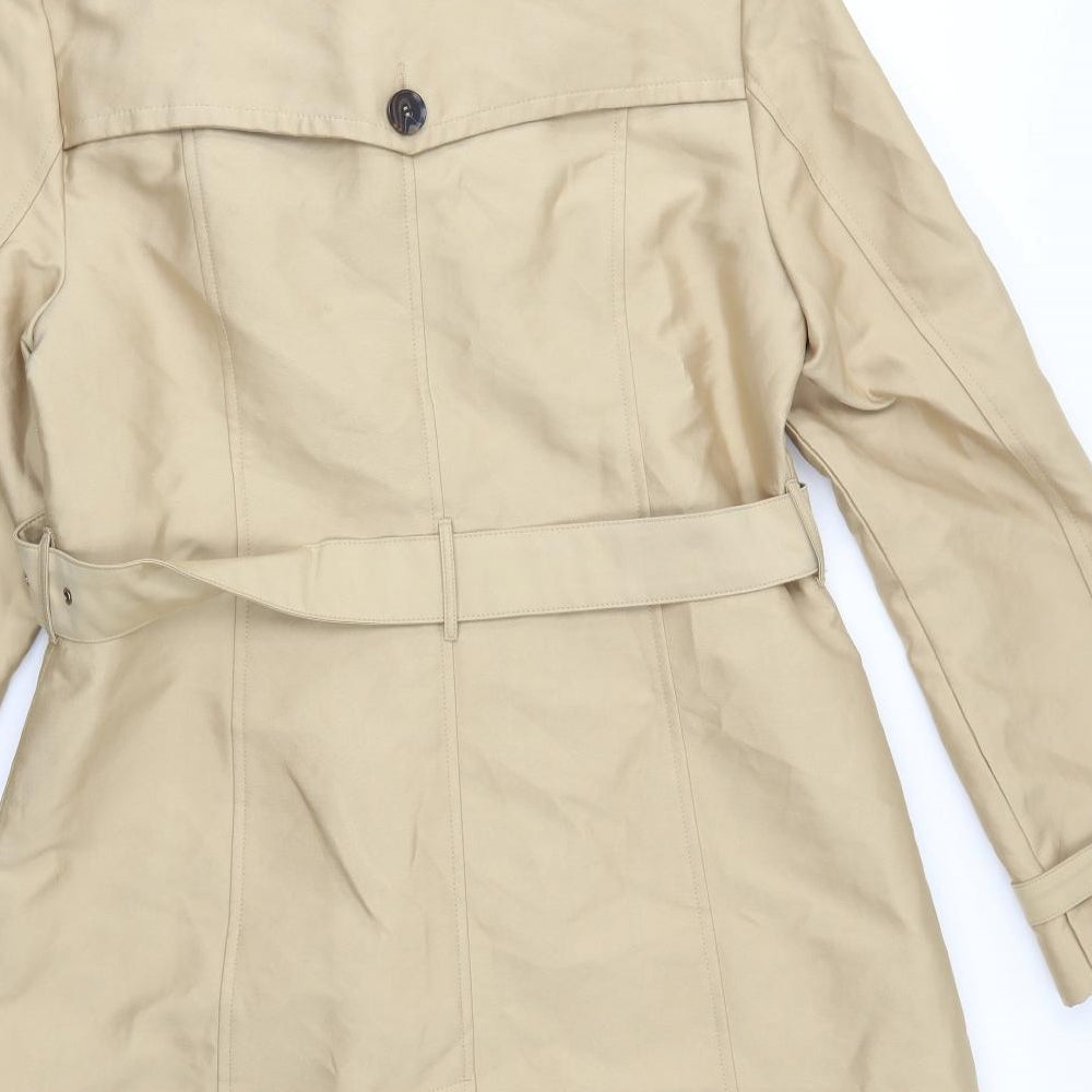 New Look Womens Gold   Overcoat Coat Size 14