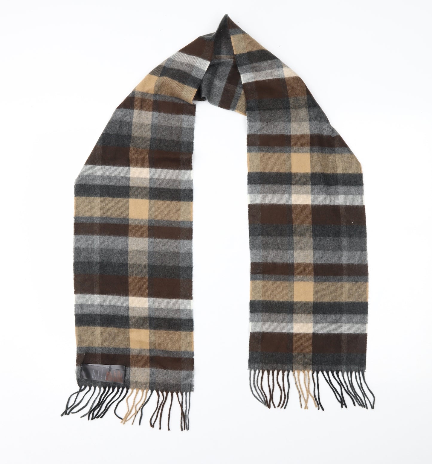 RJR Womens Brown Plaid   Scarf