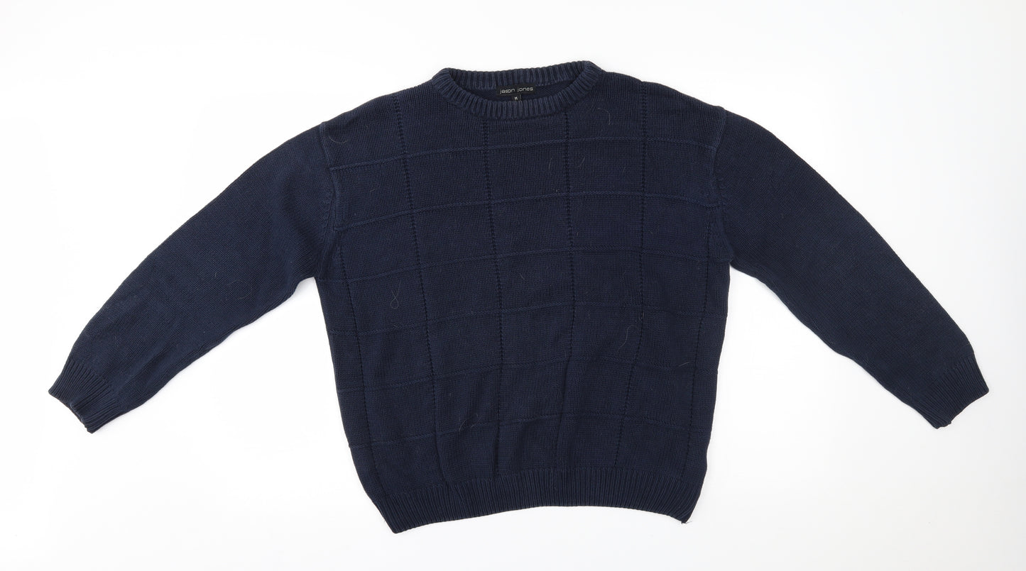 jason jones Mens Blue   Pullover Jumper Size M