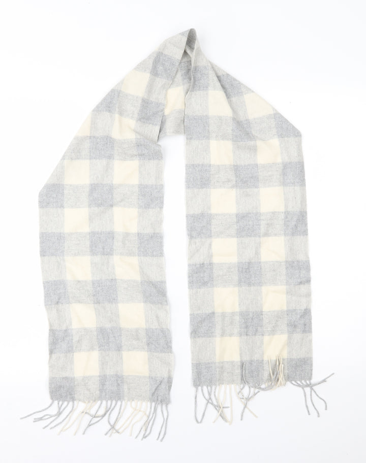 Preworn Womens Grey Plaid   Scarf
