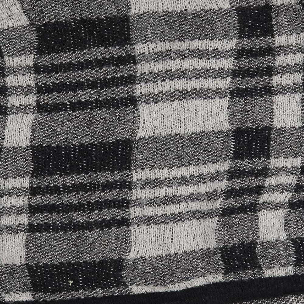 Primark Womens Grey Plaid  Cardigan Jumper Size M