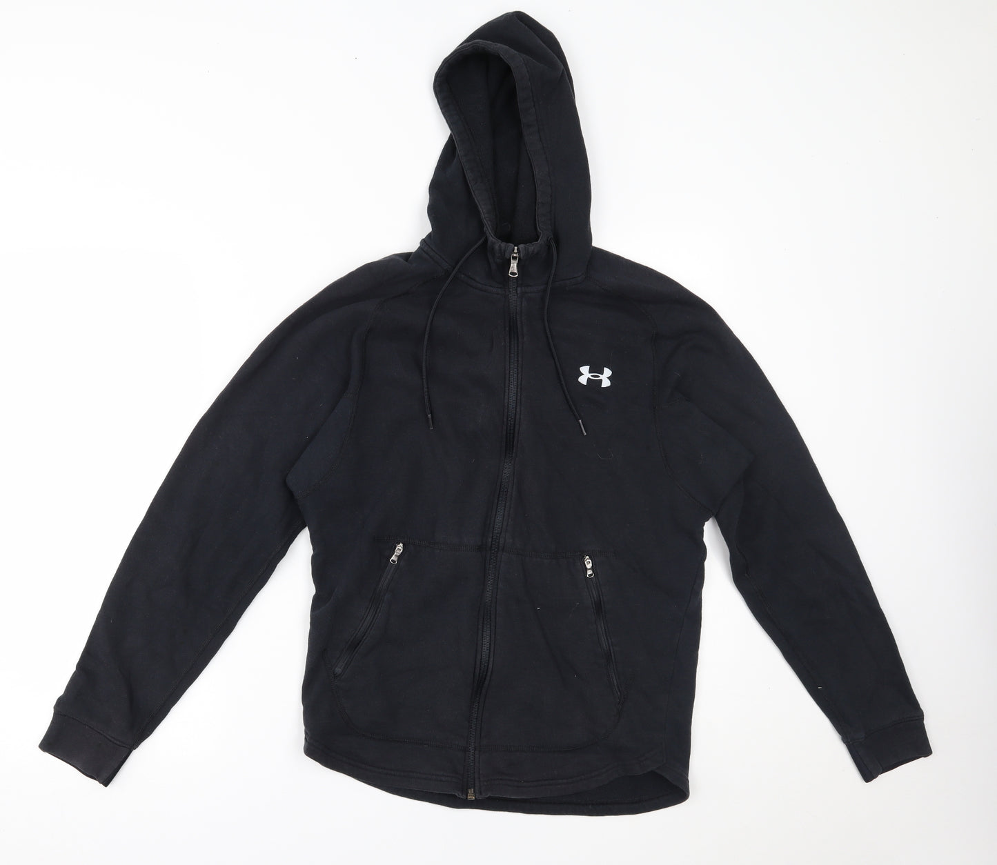 Under armour Mens Black   Full Zip Hoodie Size S