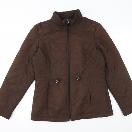 Isle Womens Brown   Quilted Coat Size 10