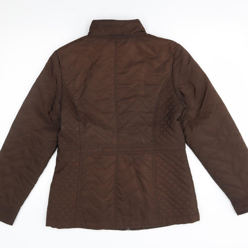 Isle Womens Brown   Quilted Coat Size 10