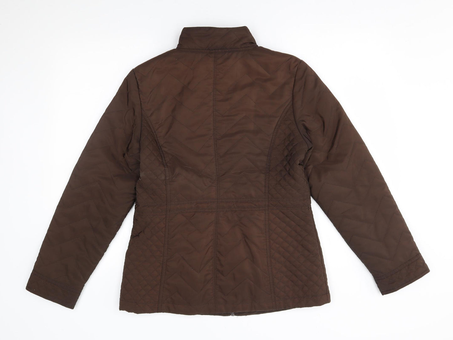Isle Womens Brown   Quilted Coat Size 10