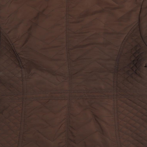 Isle Womens Brown   Quilted Coat Size 10