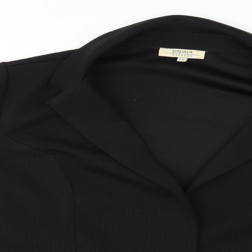 Papaya Womens Black   Jacket Blazer Size 14