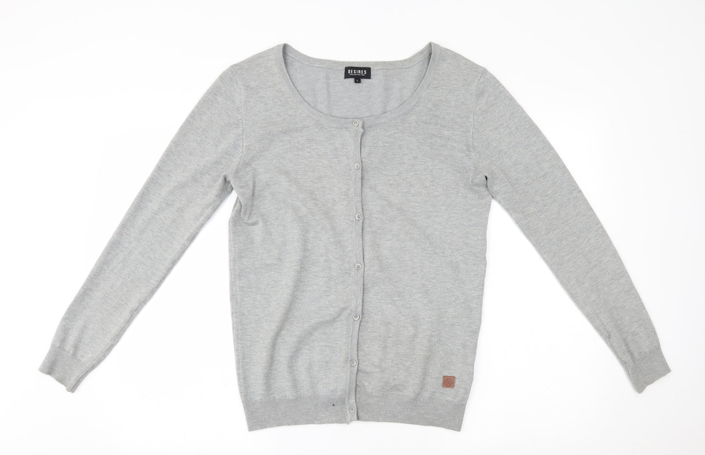 desires Womens Grey   Cardigan Jumper Size L