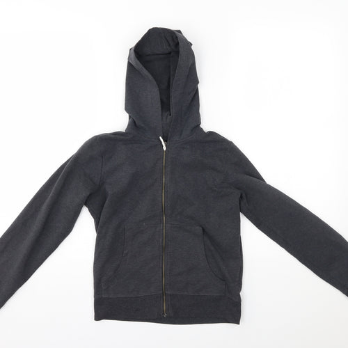 M&S Boys Grey   Full Zip Hoodie Size 11-12 Years