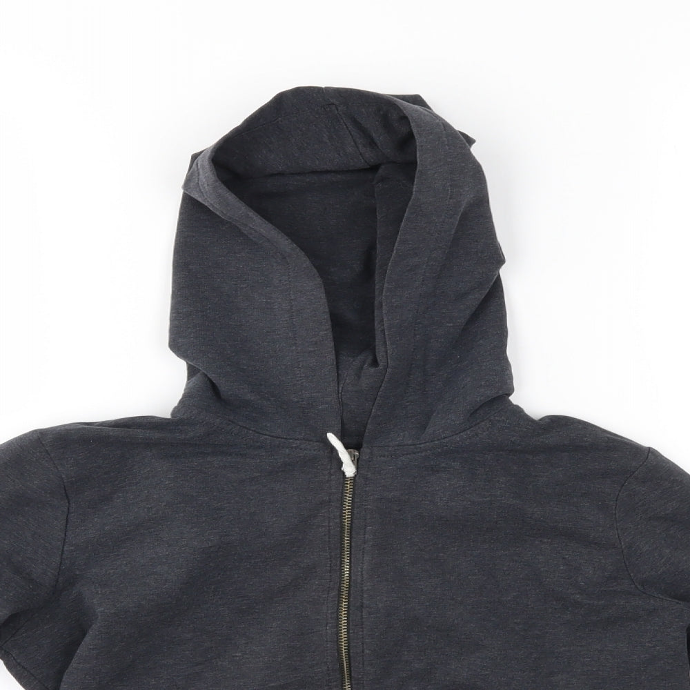 M&S Boys Grey   Full Zip Hoodie Size 11-12 Years