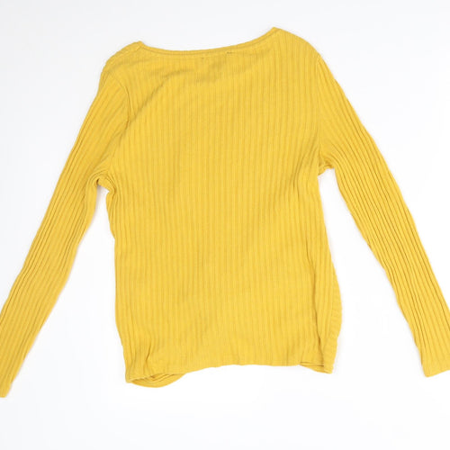 New Look Womens Yellow   Pullover Jumper Size 10