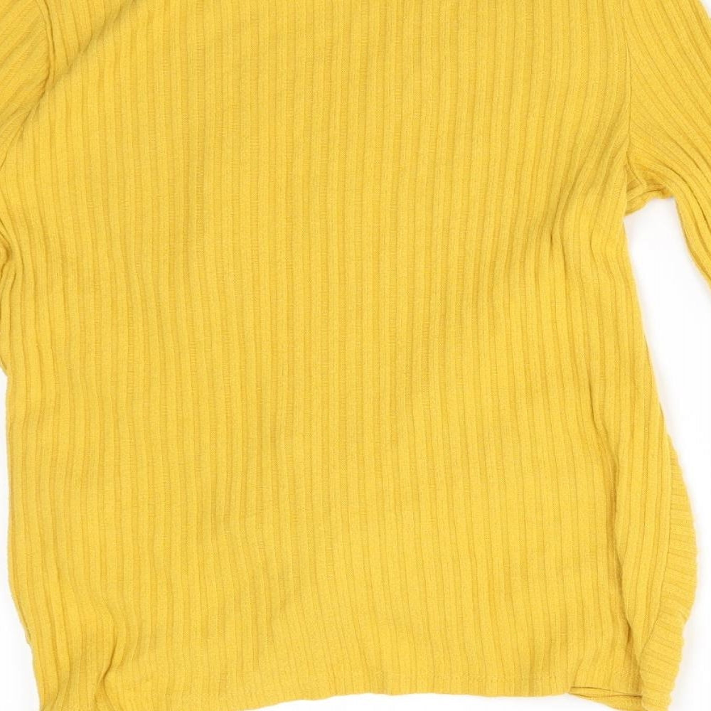 New Look Womens Yellow   Pullover Jumper Size 10