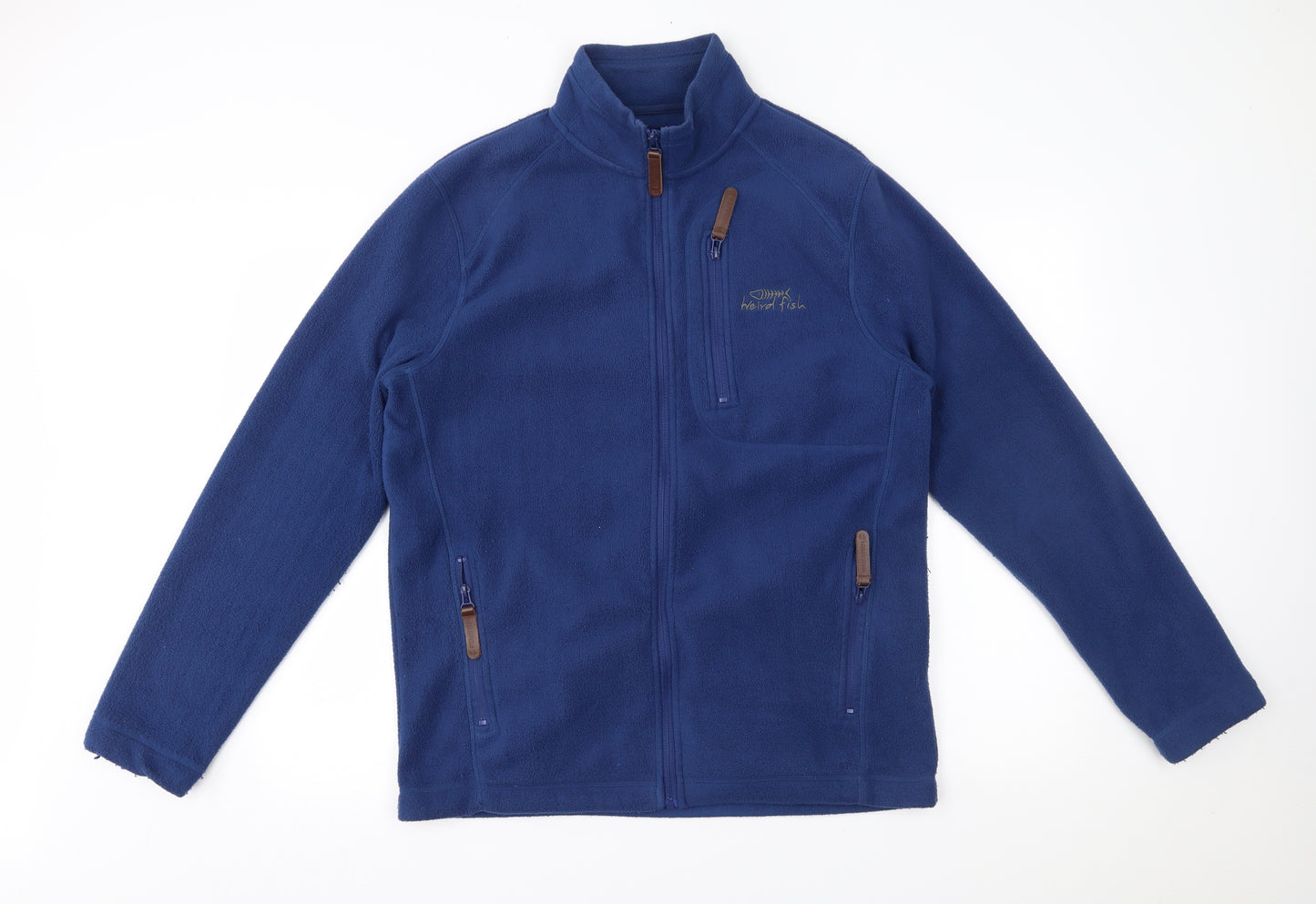 Weird Fish Mens Blue   Full Zip Sweatshirt Size M