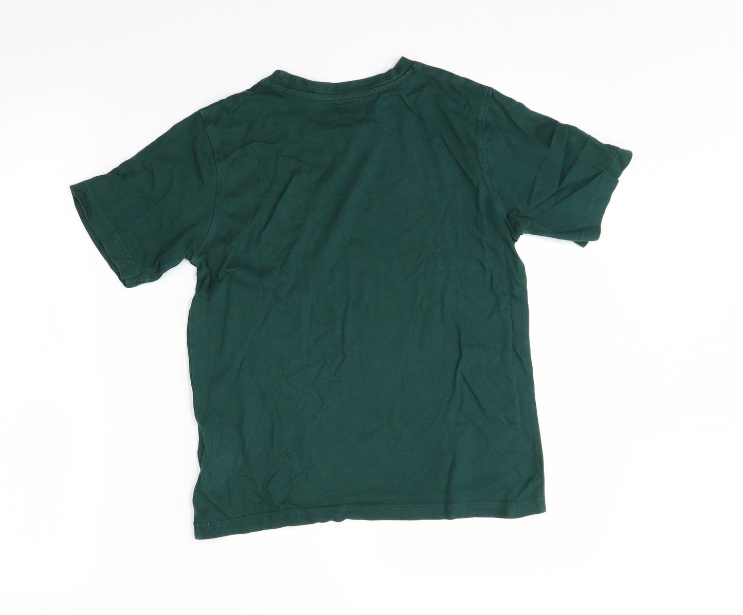 M&S Boys Green   Basic T-Shirt Size 9-10 Years