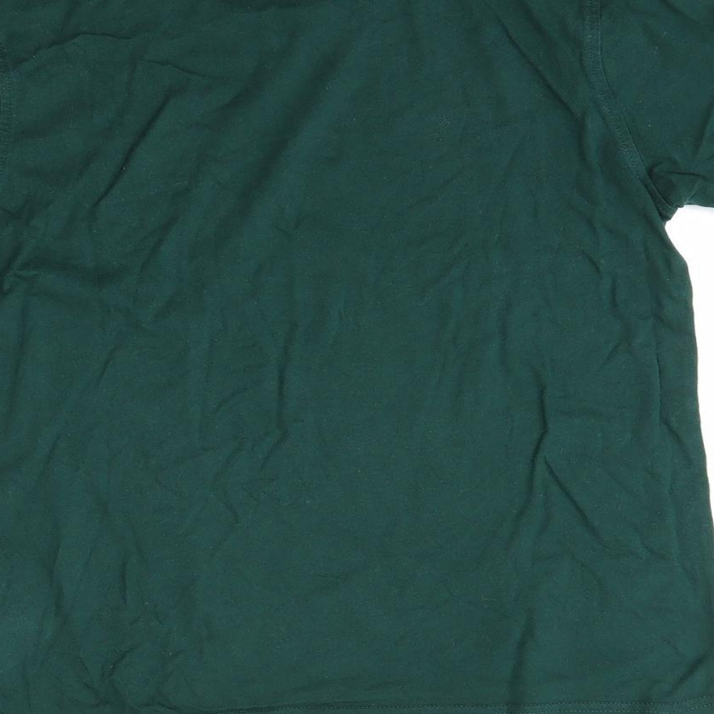 M&S Boys Green   Basic T-Shirt Size 9-10 Years