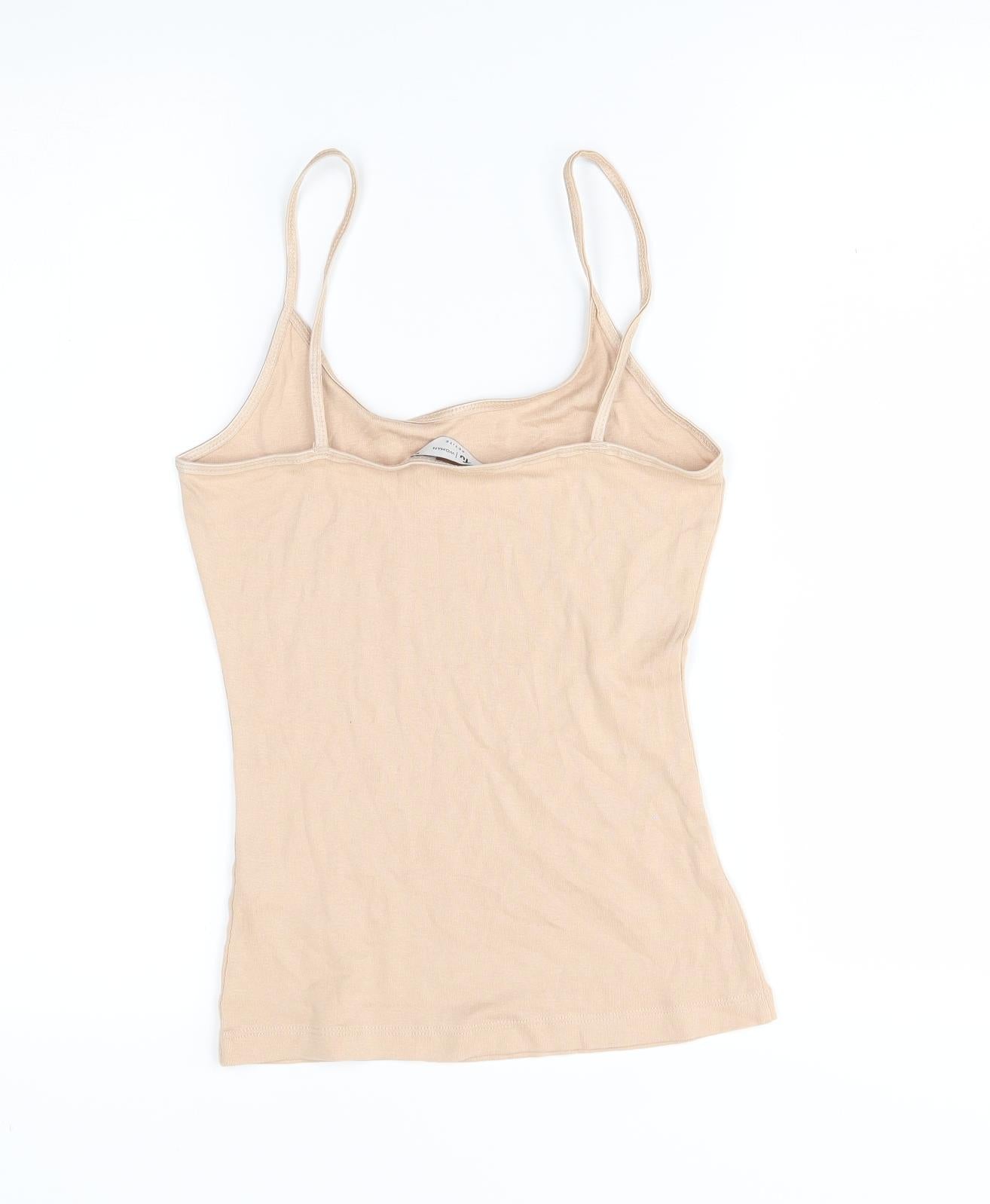 TU Womens Beige   Basic Tank Size 10
