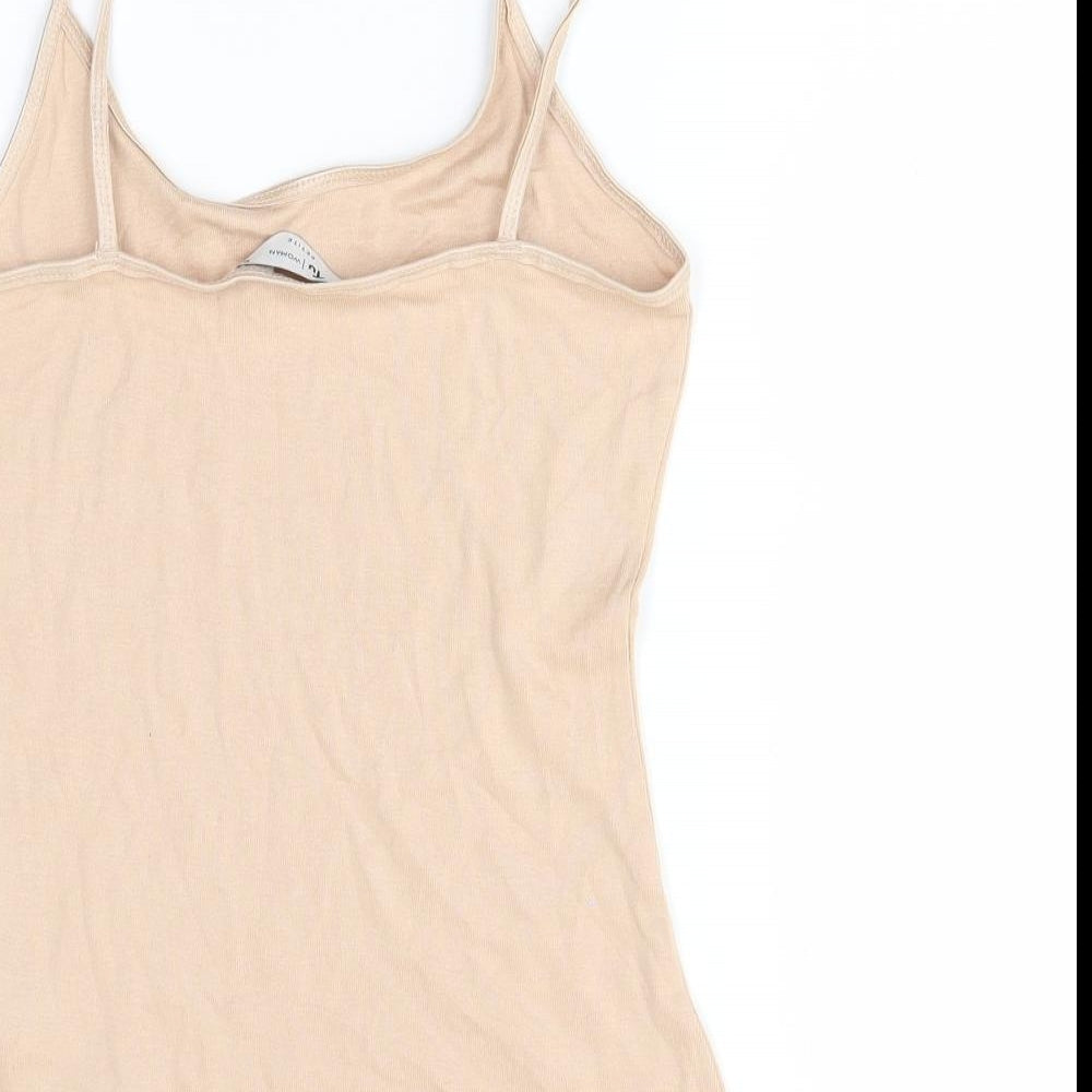 TU Womens Beige   Basic Tank Size 10