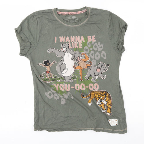 Primark Womens Green    Pyjama Top Size XS  - Jungle Book