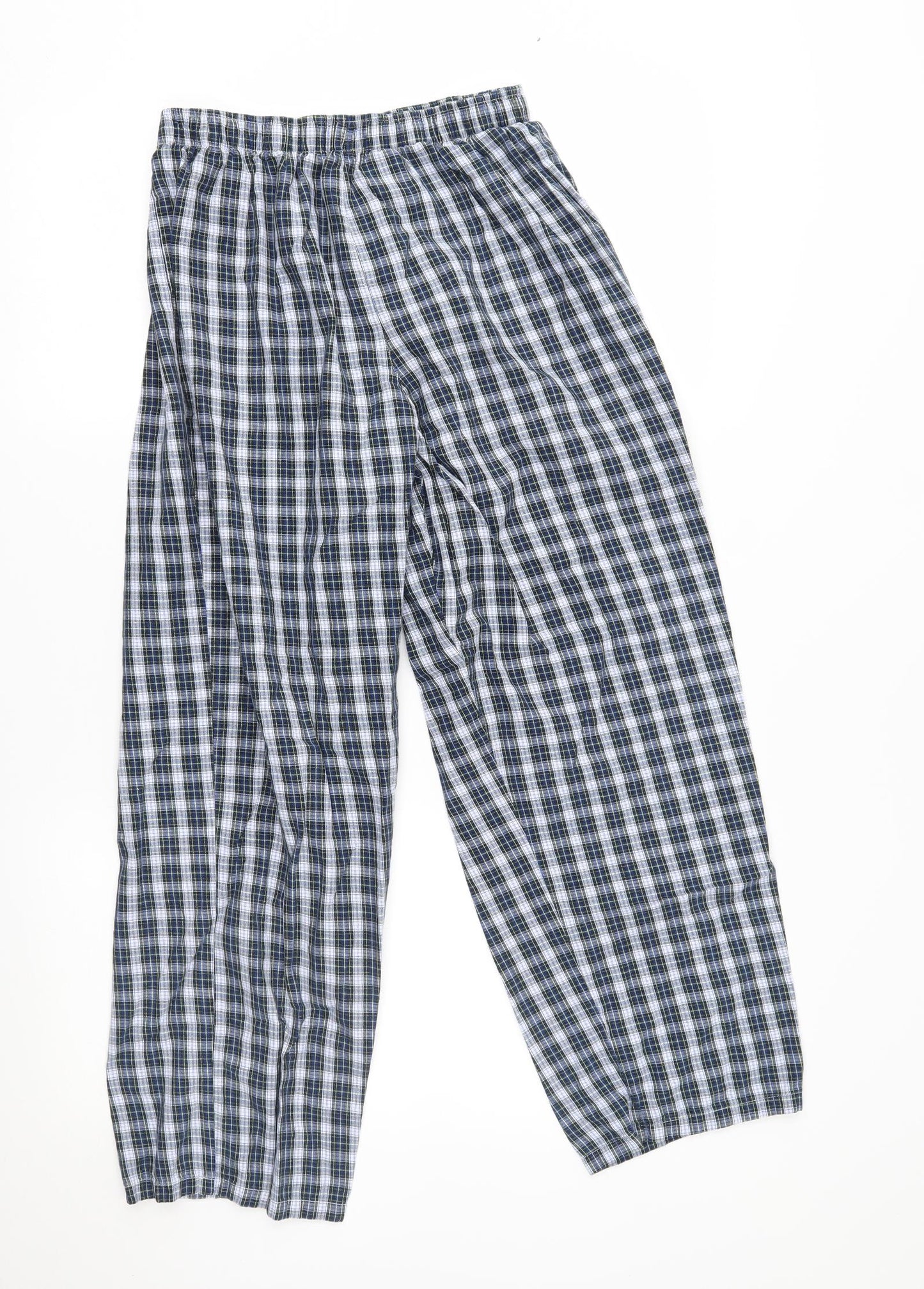 TU Mens Blue Plaid   Pyjama Pants Size M