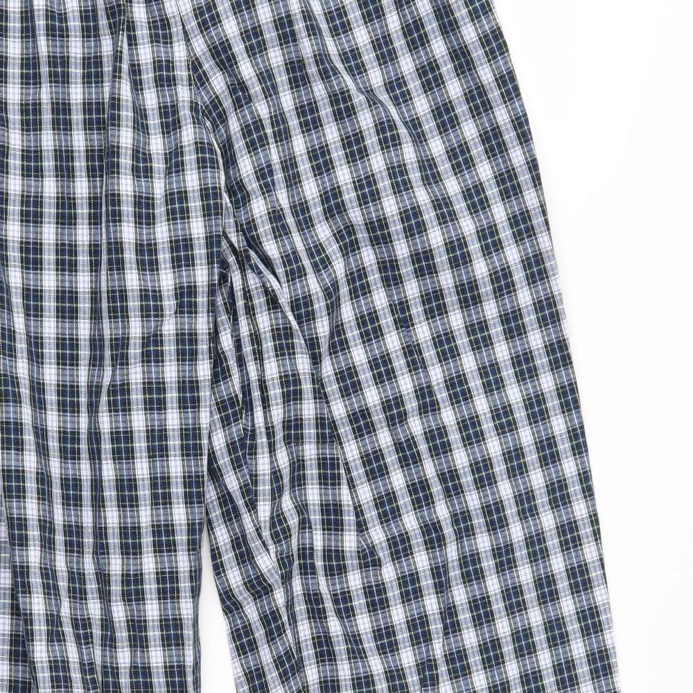TU Mens Blue Plaid   Pyjama Pants Size M