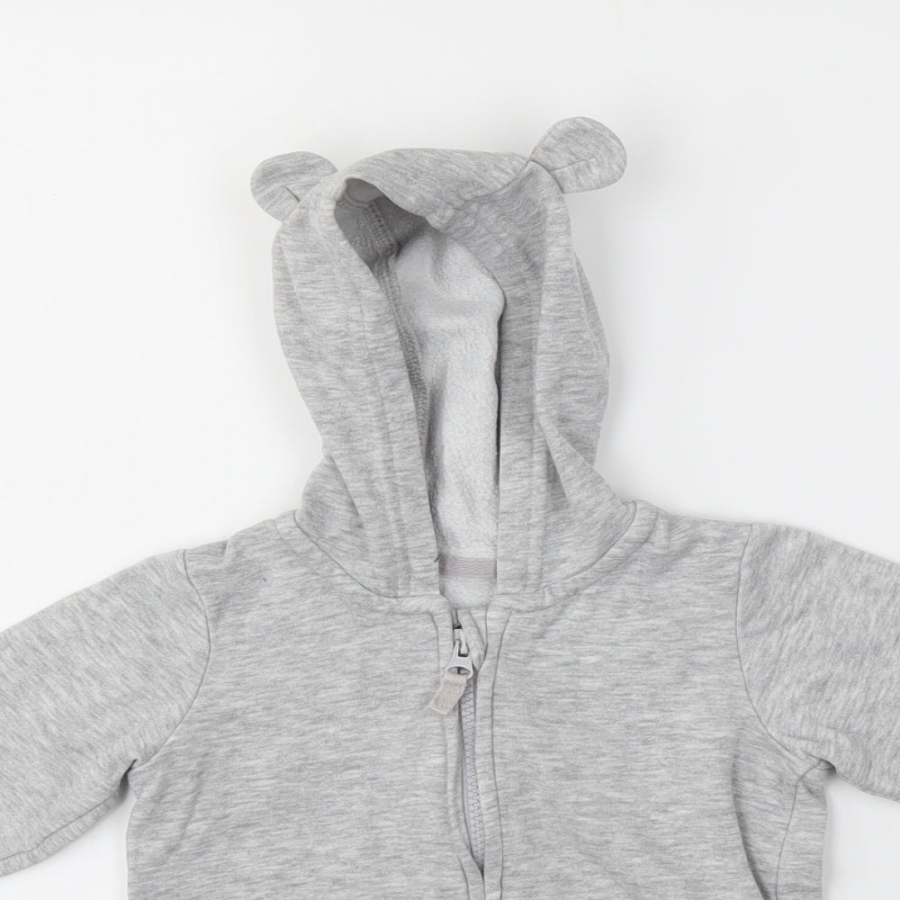 George Baby Grey   Full Zip Jumper Size 12-18 Months