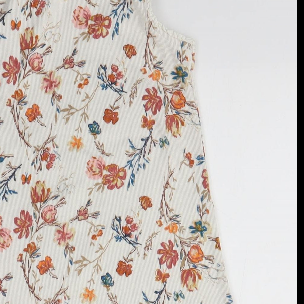 NEXT Girls Multicoloured Floral  Basic Tank Size 7 Years