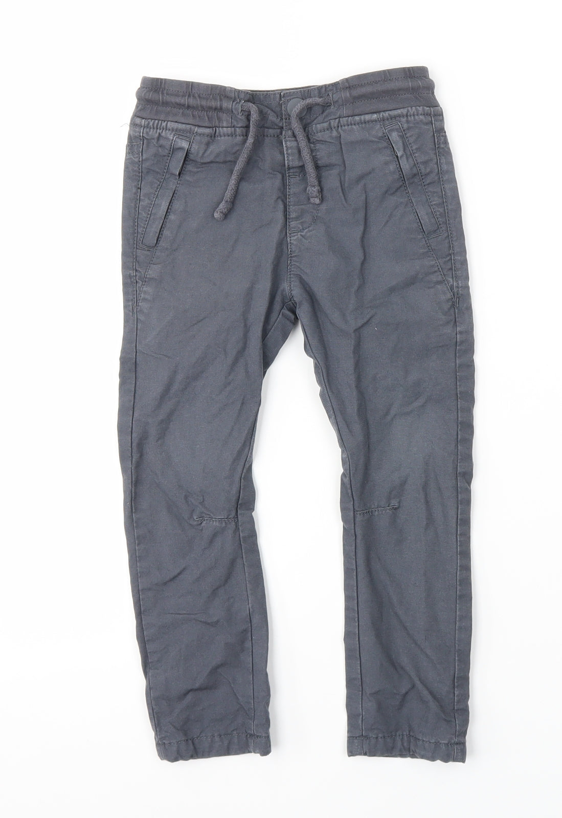 M&S Boys Blue   Chino Trousers Size 2-3 Years