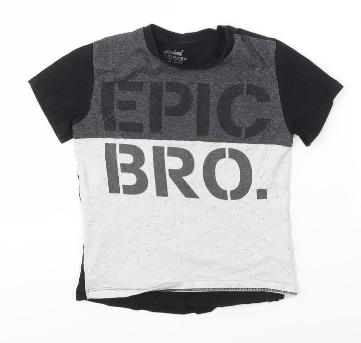 Primark Boys Multicoloured Basic T-Shirt Size 5-6 Years