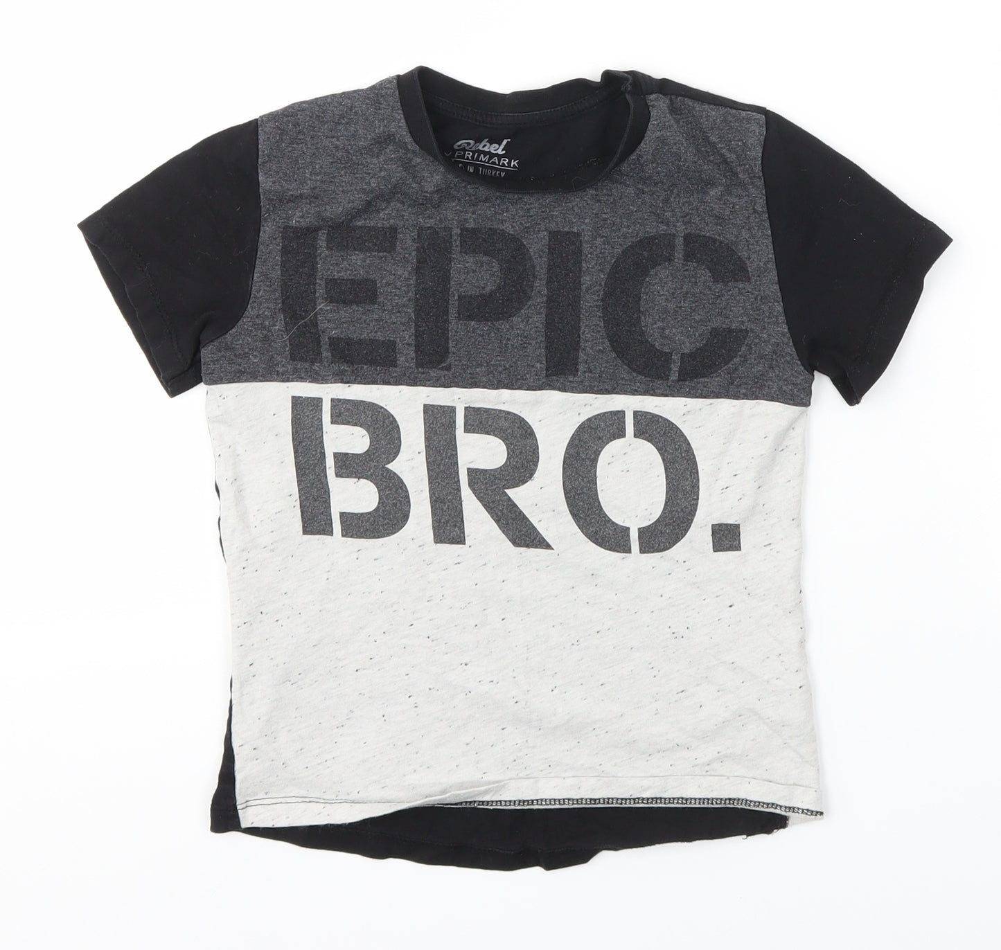 Primark Boys Multicoloured   Basic T-Shirt Size 5-6 Years