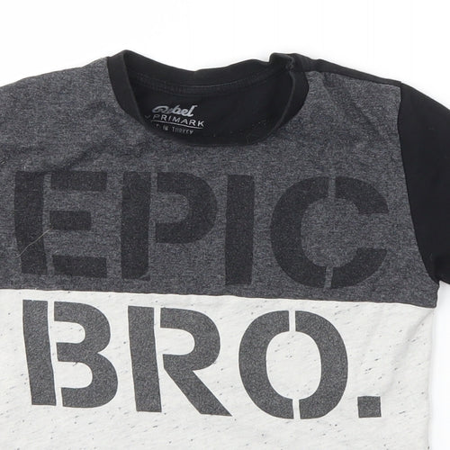 Primark Boys Multicoloured   Basic T-Shirt Size 5-6 Years