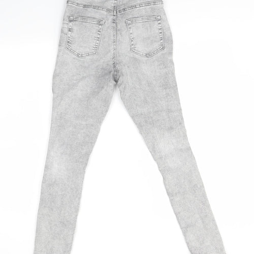 Denim Co Womens Grey   Skinny Jeans Size 10 L26 in