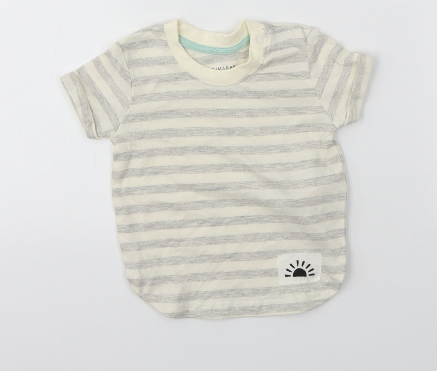 Primark  Multicoloured Striped  Basic T-Shirt Size 3-6 Months