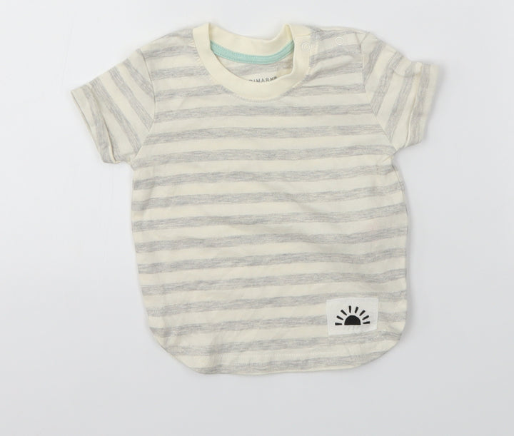 Primark  Multicoloured Striped  Basic T-Shirt Size 3-6 Months