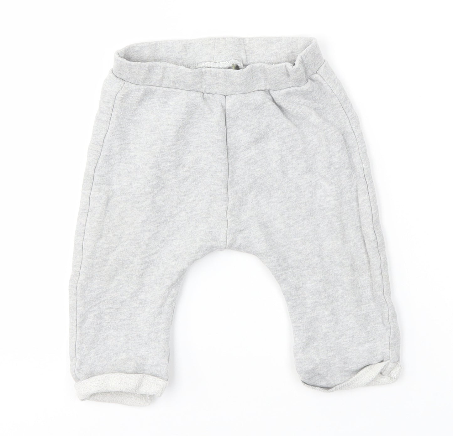 M&S Boys Grey   Jogger Trousers Size 6-9 Months
