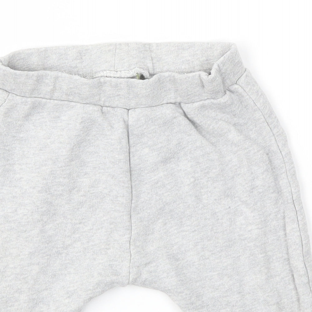 M&S Boys Grey   Jogger Trousers Size 6-9 Months