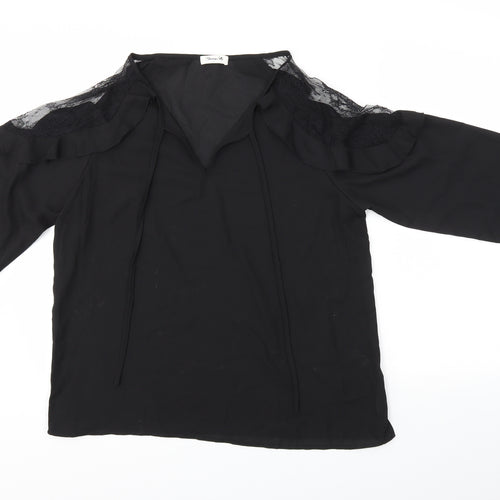 Blooming Jolly Womens Black   Basic Blouse Size L