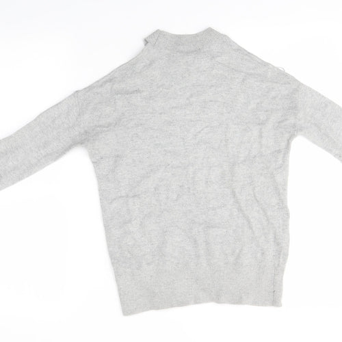 Topshop Womens Grey  Knit Pullover Jumper Size 8