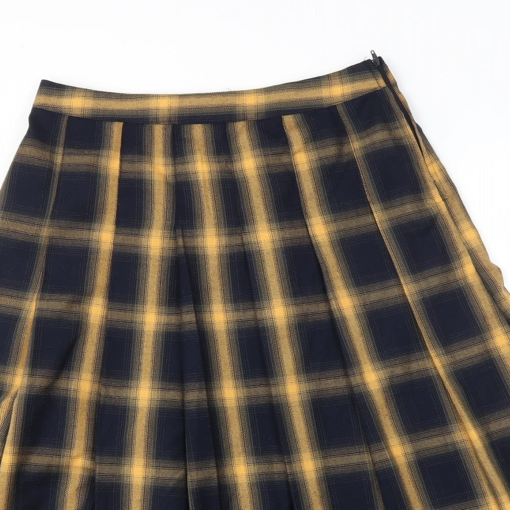 Primark Womens Multicoloured Check  A-Line Skirt Size 10