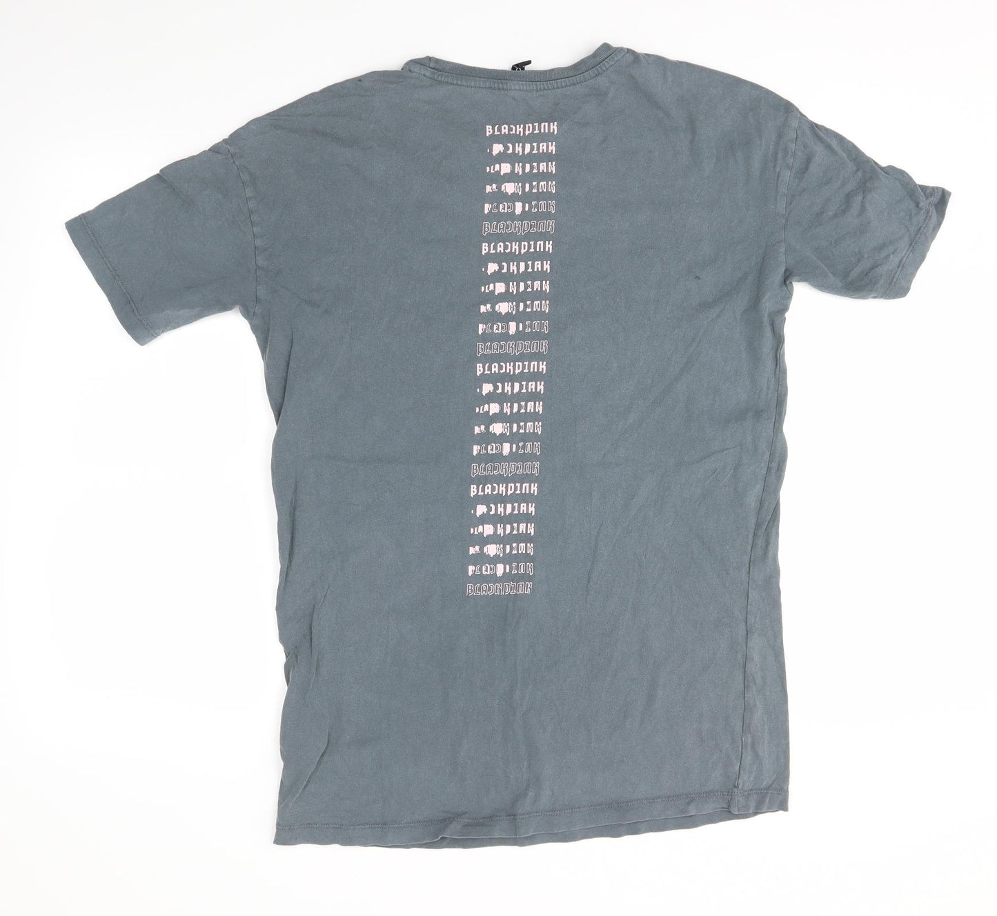 H&M Mens Grey    T-Shirt Size XS  - BLACKPINK