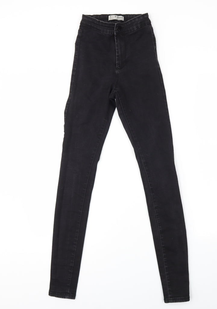 Denim CO Womens Black Skinny Jeans Size 6 L29 in