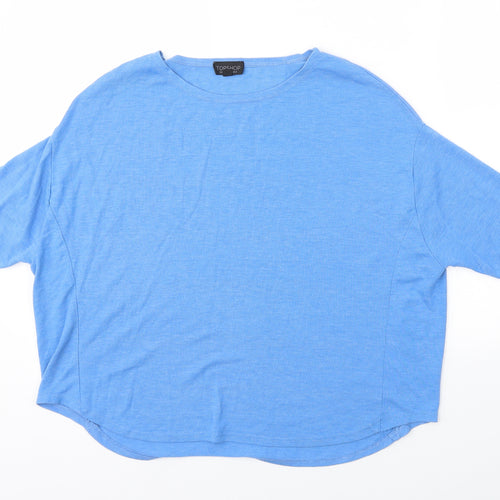 Topshop Womens Blue   Basic T-Shirt Size 8