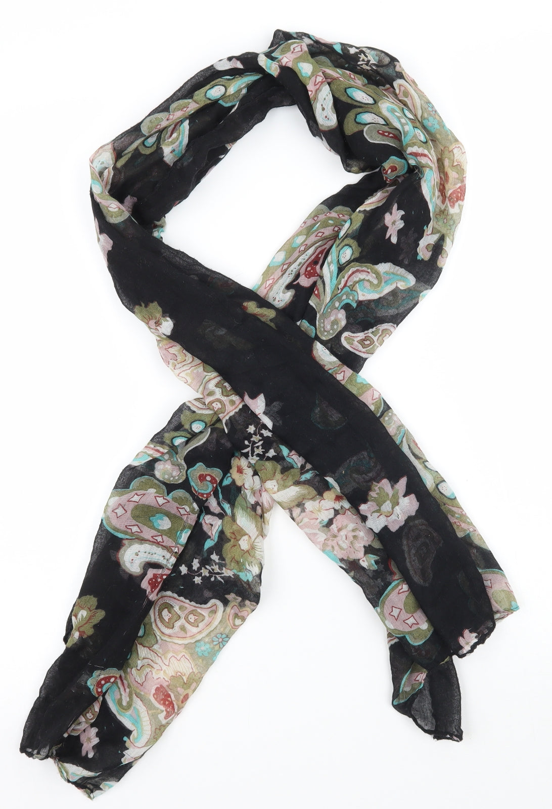 Preworn Womens Beige Paisley   Scarf