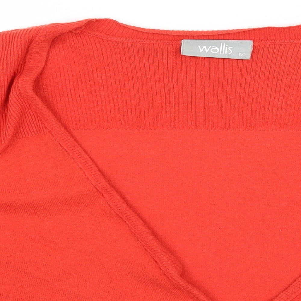Wallis Womens Orange   Wrap Jumper Size M