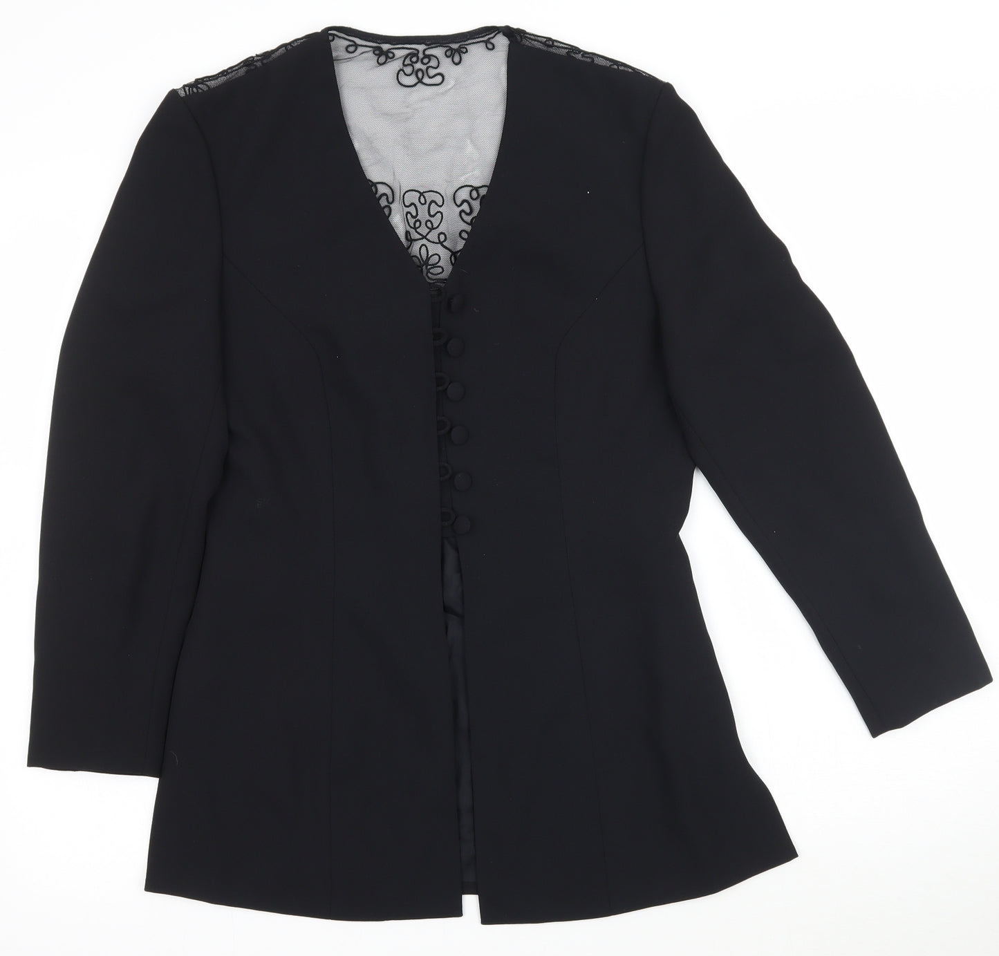 Petite Collection Womens Black   Jacket Blazer Size 10
