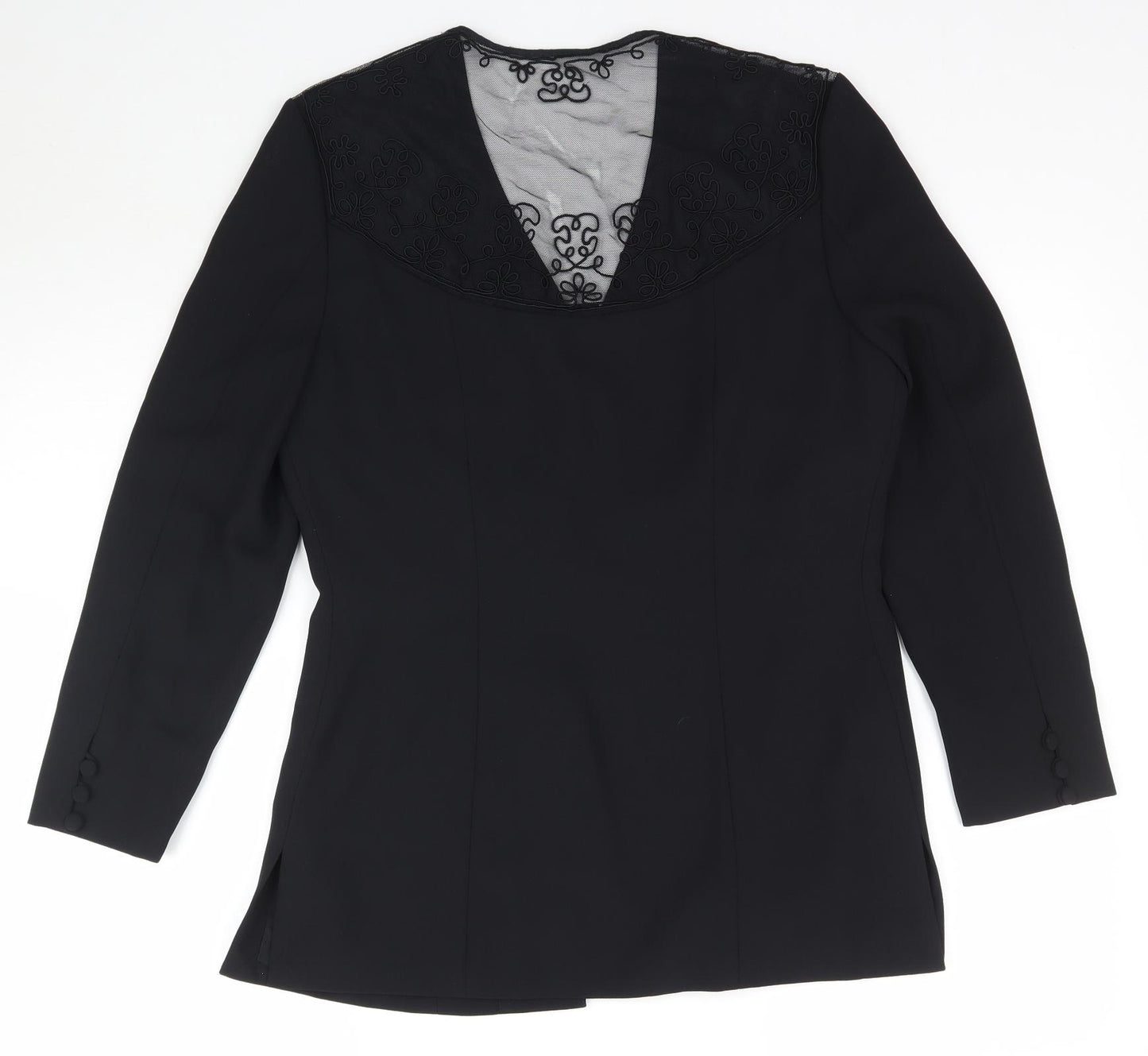 Petite Collection Womens Black   Jacket Blazer Size 10