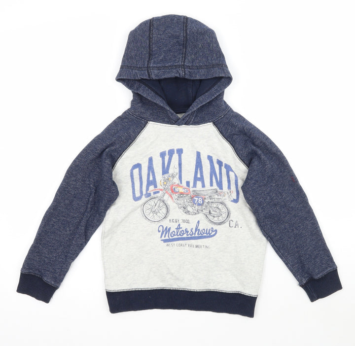 Palomia Boys Multicoloured Pullover Hoodie Size 6 Years - Motorbike
