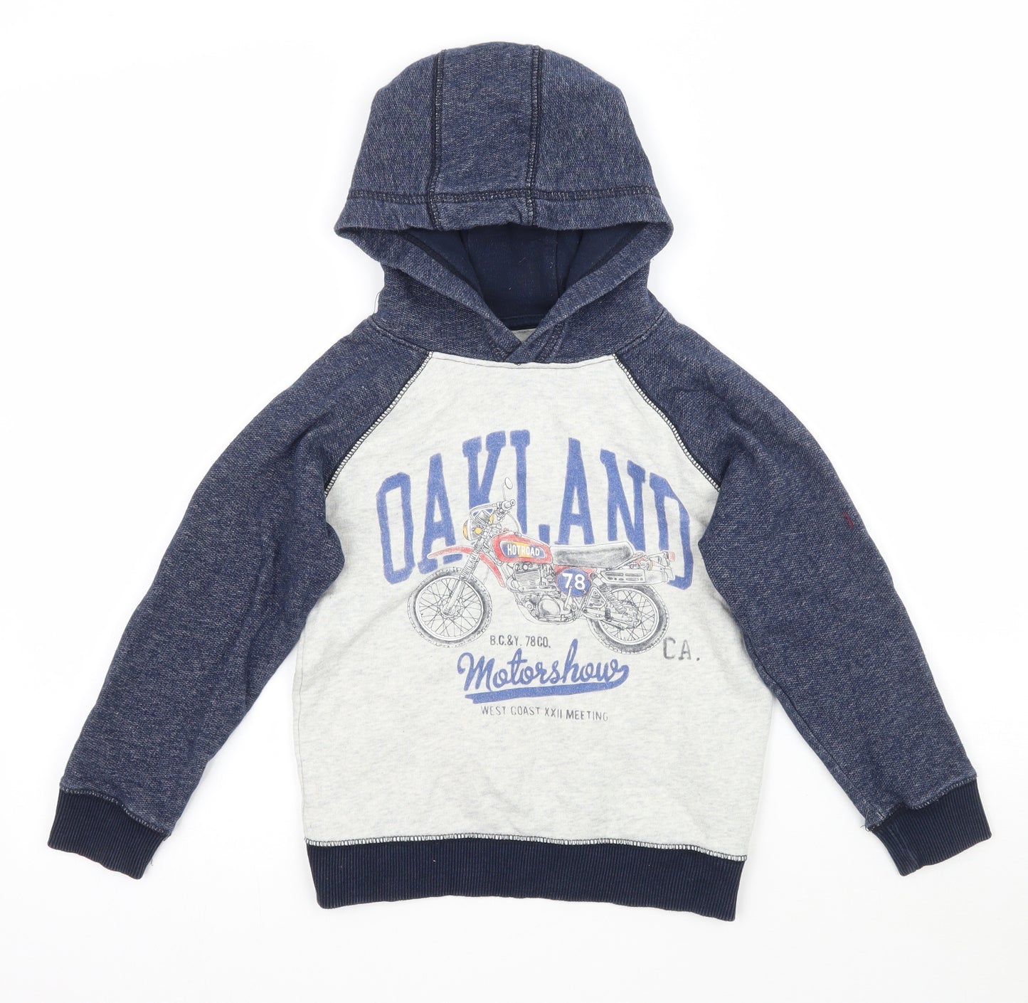 Palomia Boys Multicoloured   Pullover Hoodie Size 6 Years  - Motorbike