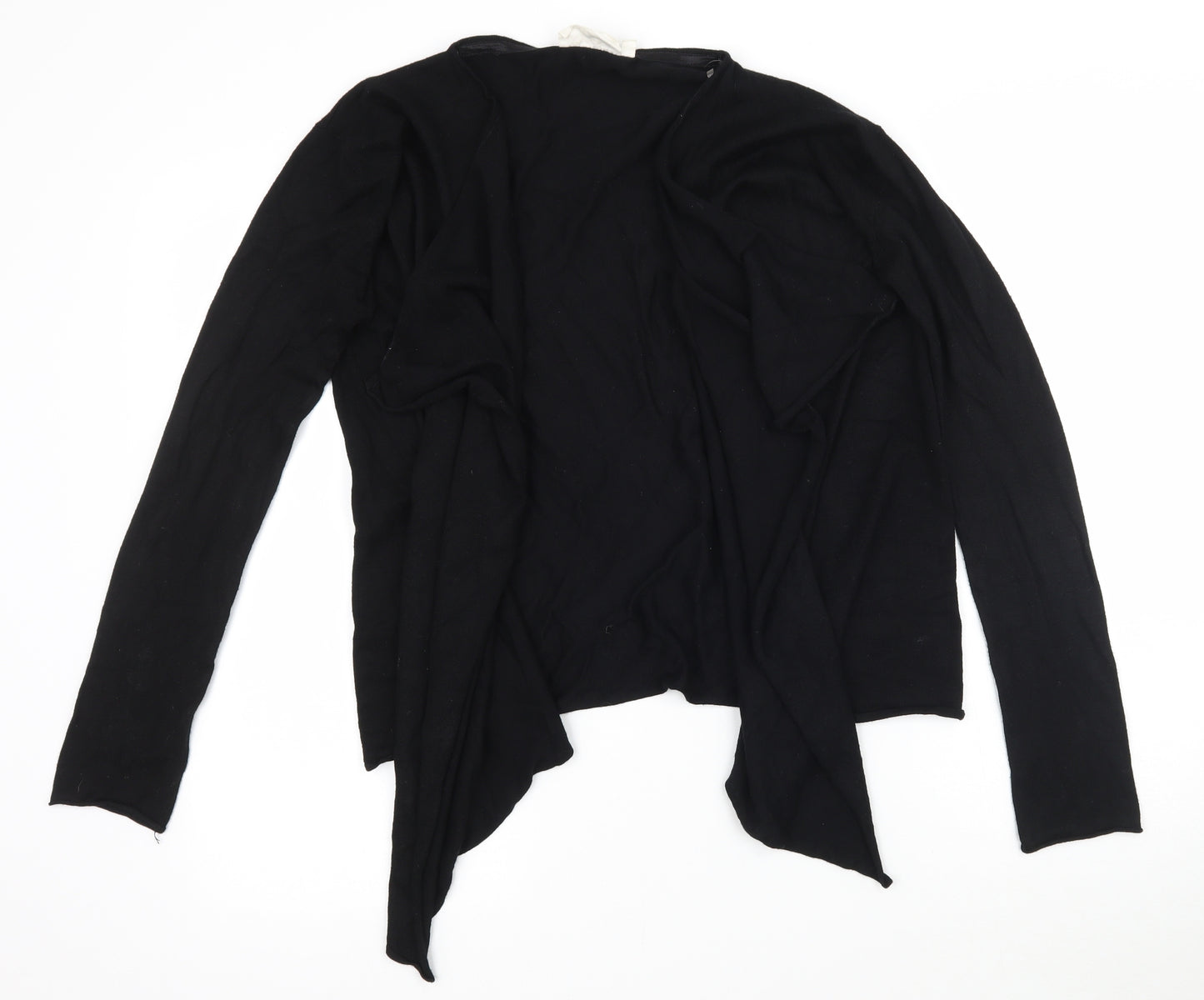 BHS Girls Black  Knit Cardigan Jumper Size 13 Years  - Waterfall
